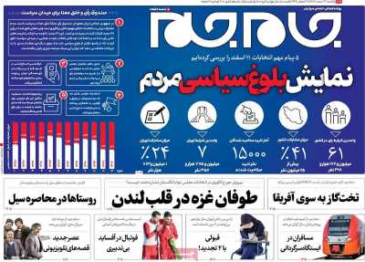 روزنامه جام جم - یکشنبه, ۱۳ اسفند ۱۴۰۲