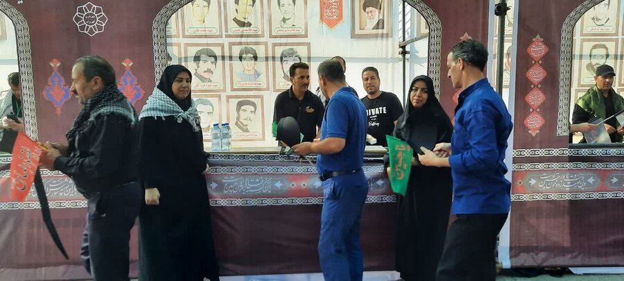 شهرری | برپایی موکب و خدمت‌رسانی به جاماندگان اربعین حسینی